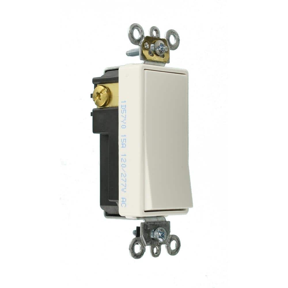 White Commercial Grade Single-Pole Rocker Switch