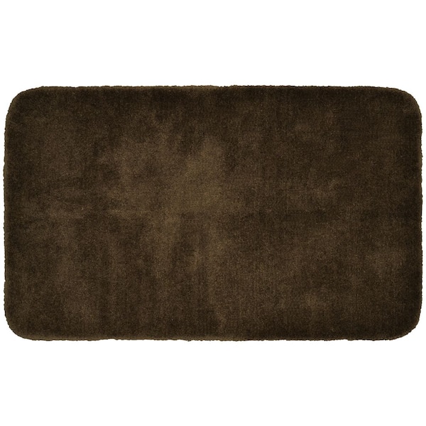 Garland Rug Finest Luxury Chocolate 30 in. x 50 in. Washable Bathroom Accent Rug