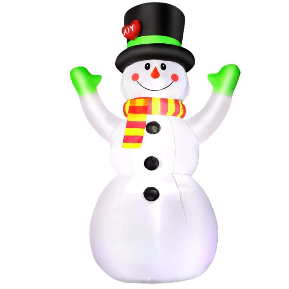 7 ft. Vinyl Inflatable Snowman Decor with Built-in Bright LEDs for Outdoor Garden Patio Lawn Christmas (1-Pack) price history on PriceWatchPro