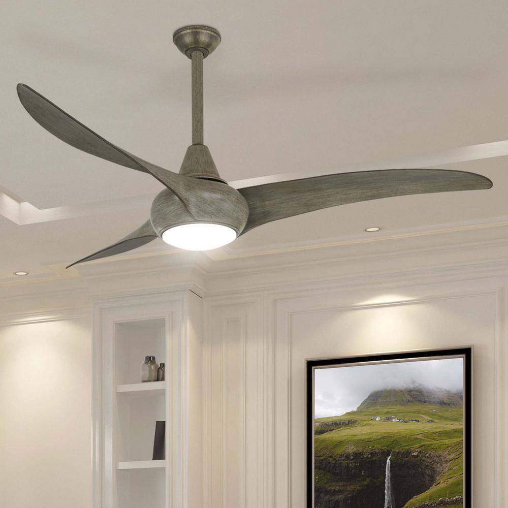 Driftwood 52" LED Ceiling Fan with Remote and Light Kit