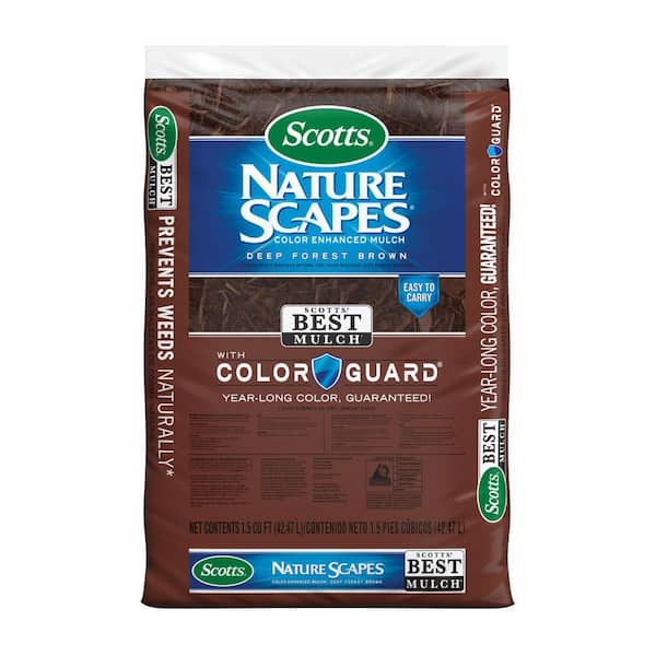 1.5 cu. ft. Brown Wood Shredded Bagged Mulch