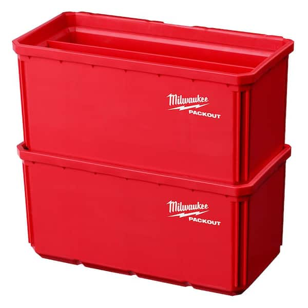 Milwaukee PACKOUT Large Bin Set (4-Pack) 48-22-8063-2 - The Home Depot