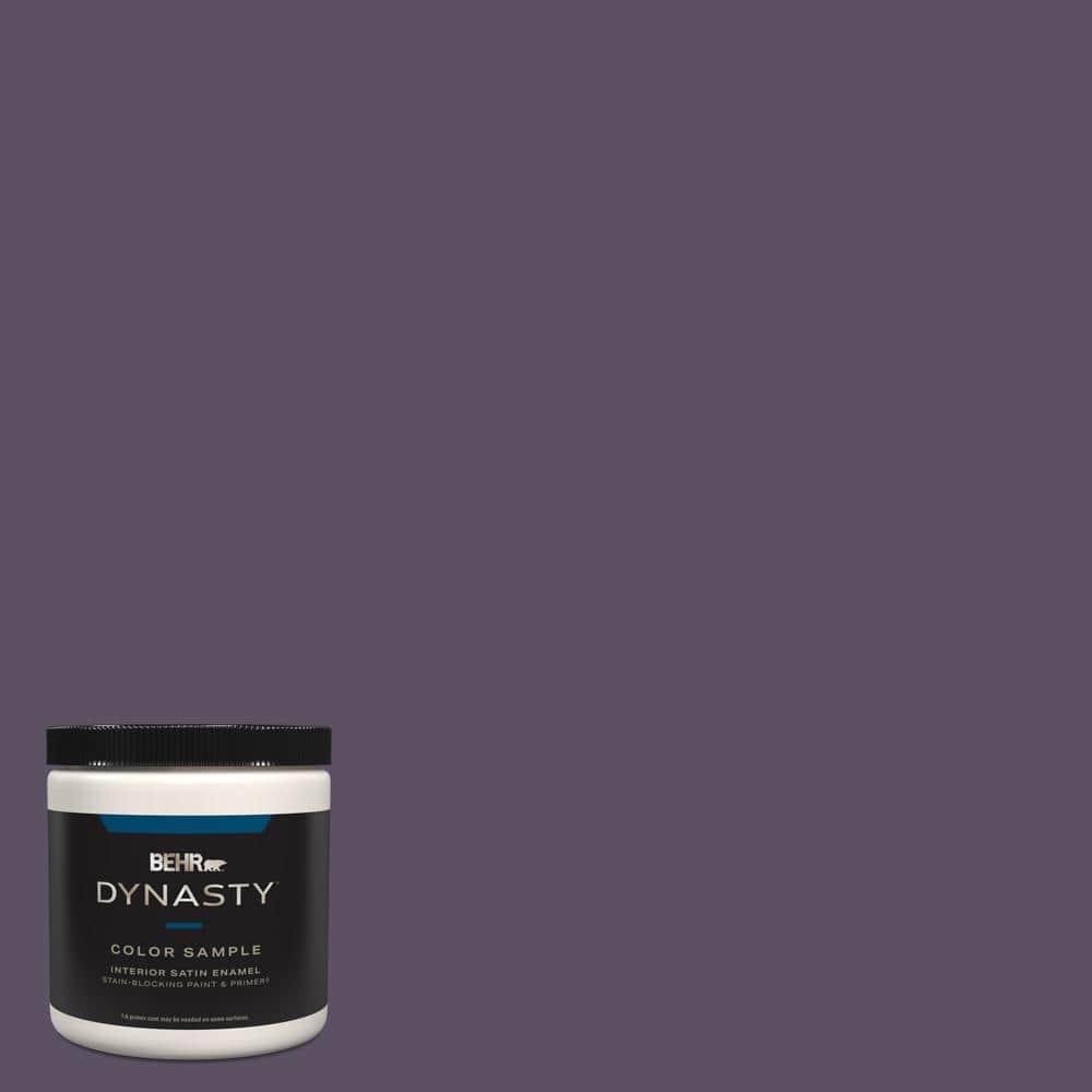 BEHR DYNASTY 8 oz. 660F7 Napa Grape Satin Enamel StainBlocking