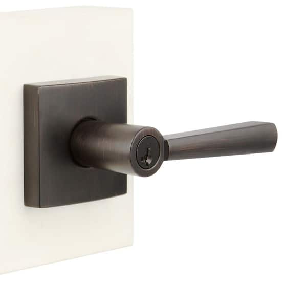 Prestige Spyglass Venetian Bronze Keyed Entry Door Handle Featuring SmartKey Security