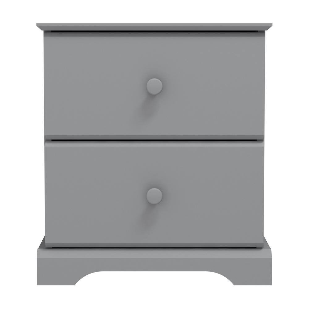 Hillsdale Furniture Baylor 2-Drawer Gray Nightstand (22 H x 19.5 W x 15.5 D) -  2731-772
