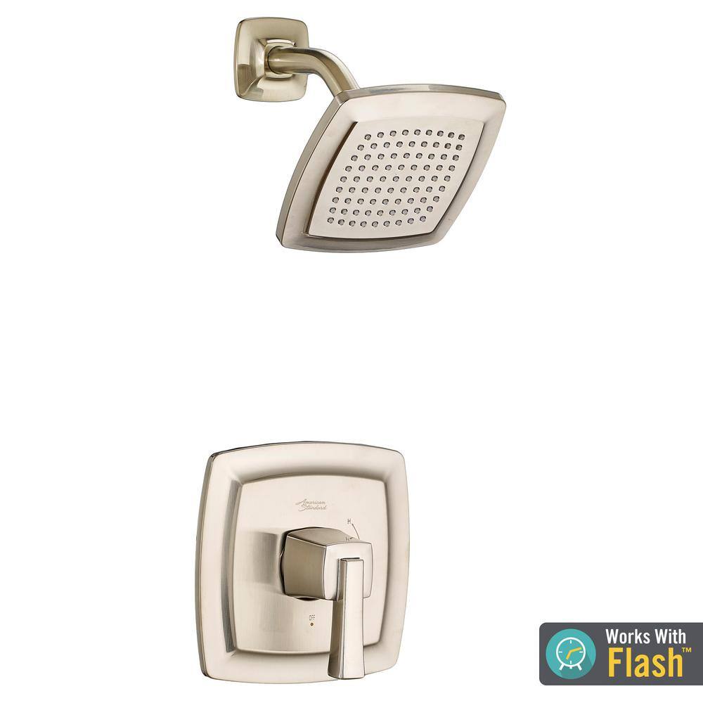 Brushed Nickel Wall Mounted Shower Faucet Trim Kit