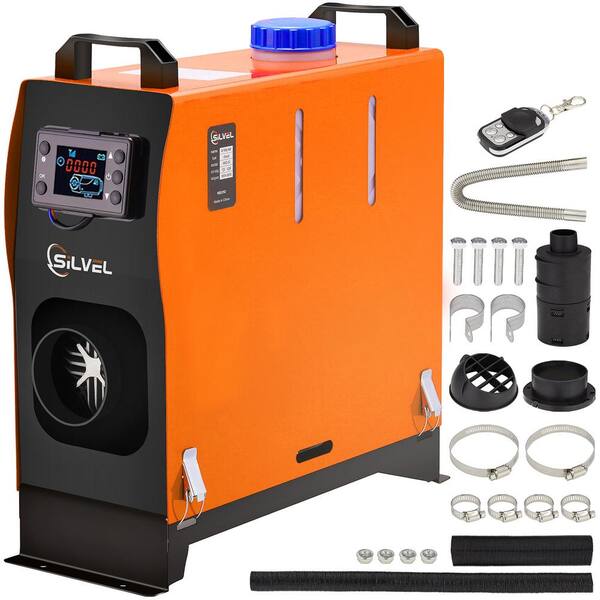 SILVEL 27304 BTU 8000W Diesel Heater All-In-One Kerosene Heaters Space  Heater with Remote Control and LCD Switch, 12-Volt KF370009-02 - The Home  Depot