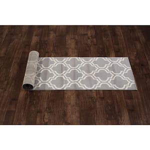 Modern Moroccan Trellis Gray 2 ft. x 7 ft. 2 in. Runner Rug