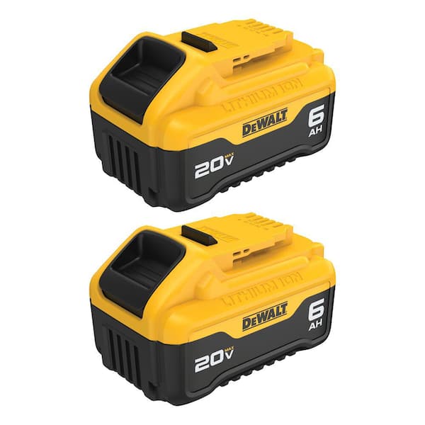 20V MAX Lithium-Ion 6.0Ah Battery (2-Pack)