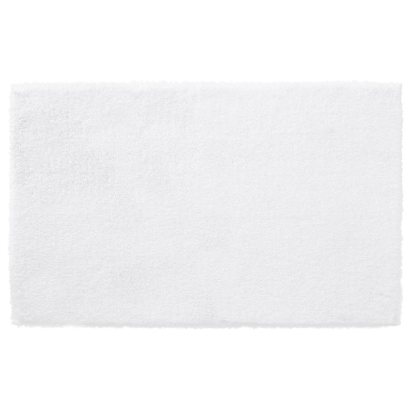 Home Decorators Collection White 21 in. x 34 in. Microplush Non