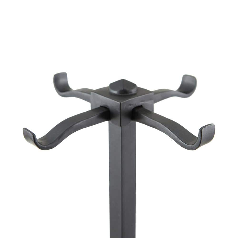 Graphite Wrought Iron 32" English Country Fireplace Tool Set