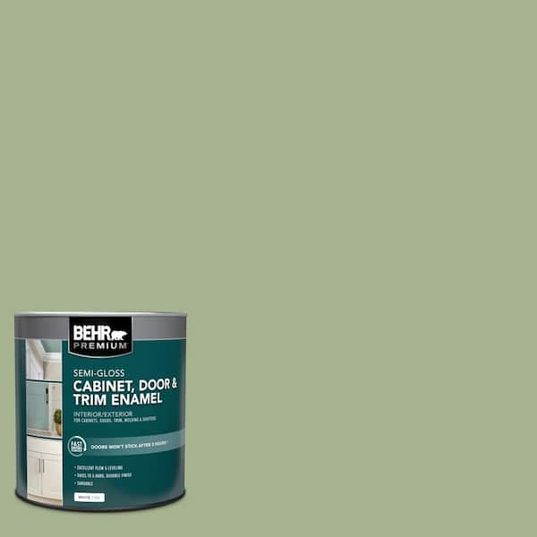 1 qt. #PPU11-06 Willow Grove Semi-Gloss Enamel Interior/Exterior Cabinet, Door & Trim Paint