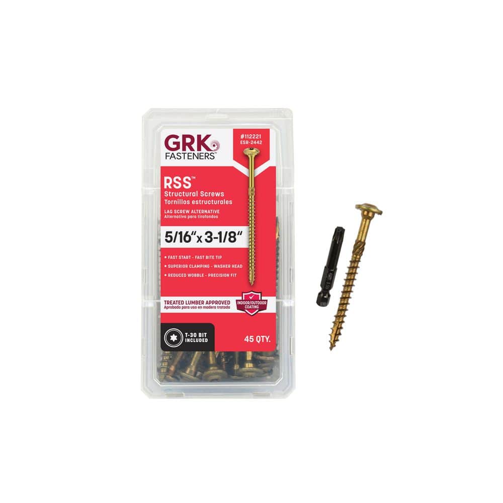 GRK Fasteners 5/16 in. x 3-1/8 in. Star Drive Washer Head Rugged