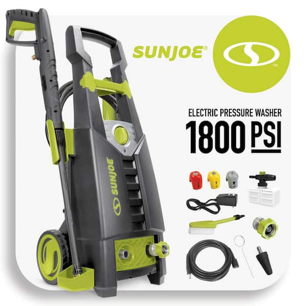 Sun Joe 1800 PSI 1.1 GPM 13 Amp Cold Water Corded Electric Pressure Washer