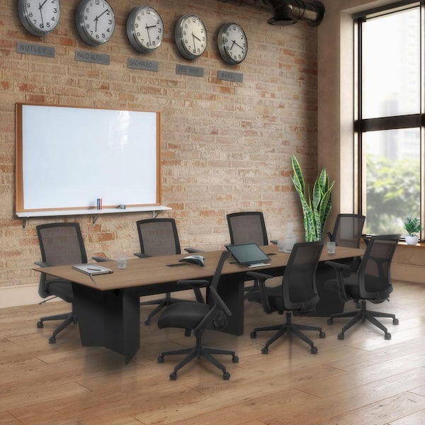 Regency Array 144 in. Noble Oak Conference Table with Power Data ...