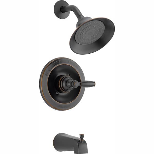 Peerless Claymore Single-Handle Tub and Shower Faucet Trim Kit in Oil Rubbed Bronze (Valve Not Included)