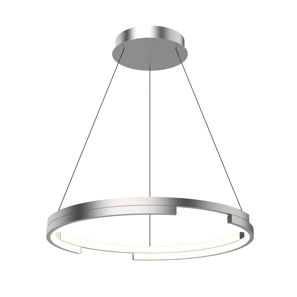 Anello Minor Contemporary LED Pendant in Brushed Nickel