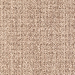 Sicily - Ashlar - Brown 15 ft. 46.8 oz. SD Nylon Pattern Installed Carpet
