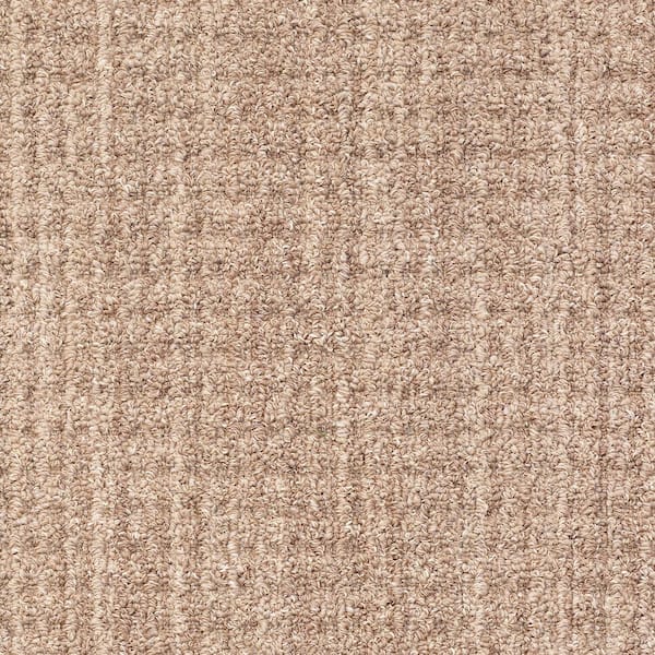 Lifeproof Sicily - Ashlar - Brown 15 ft. 46.8 oz. SD Nylon Pattern Installed Carpet