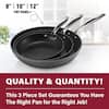 GRANITESTONE Professional 2-Piece Aluminum Ultra-Nonstick Hard Anodized  Diamond Infused Fry Pan Set (10 in. and 11.5 in.) 2638 - The Home Depot