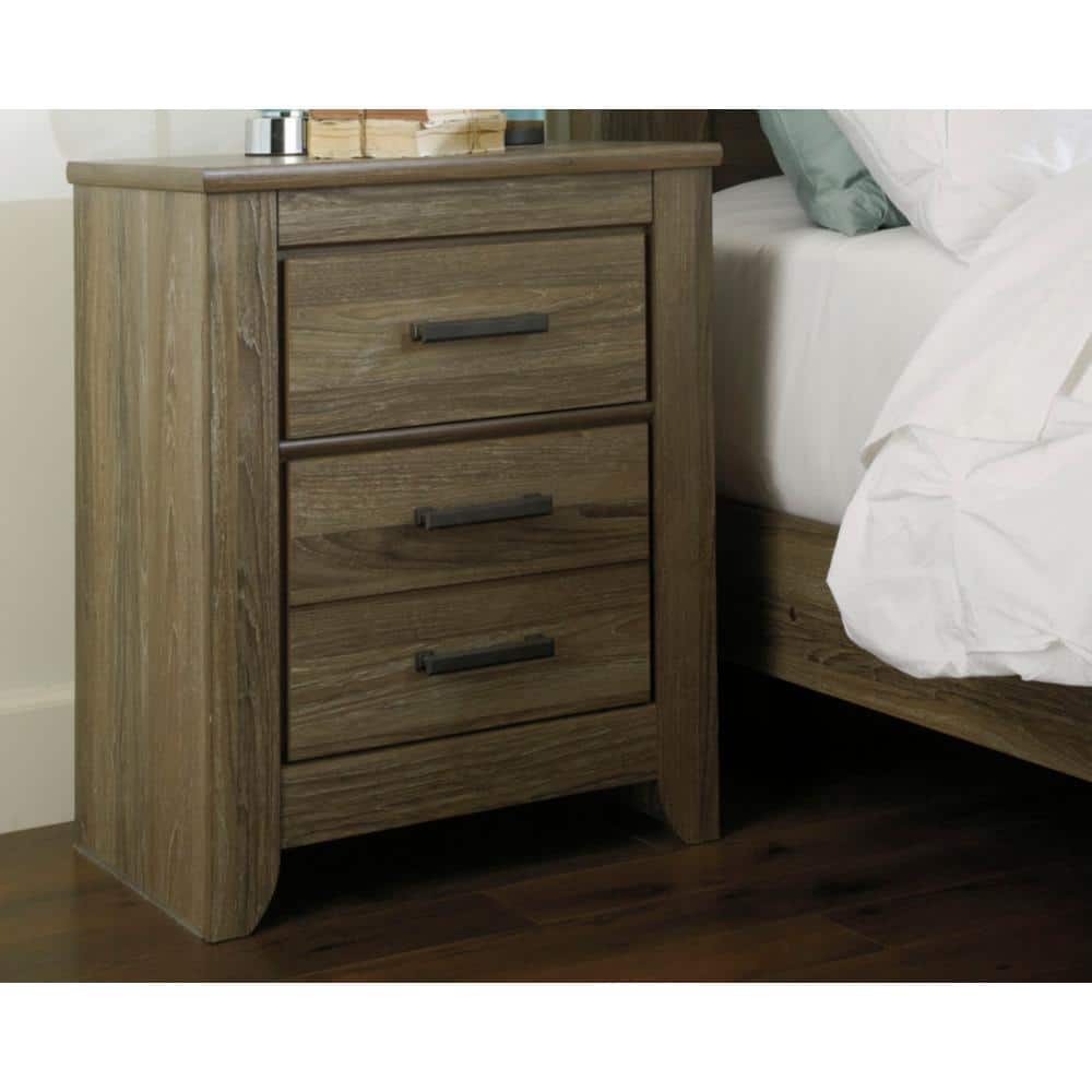 UPC 024052225921 product image for Zelen Gray 2 Drawer 23.82 in. W Nightstands | upcitemdb.com