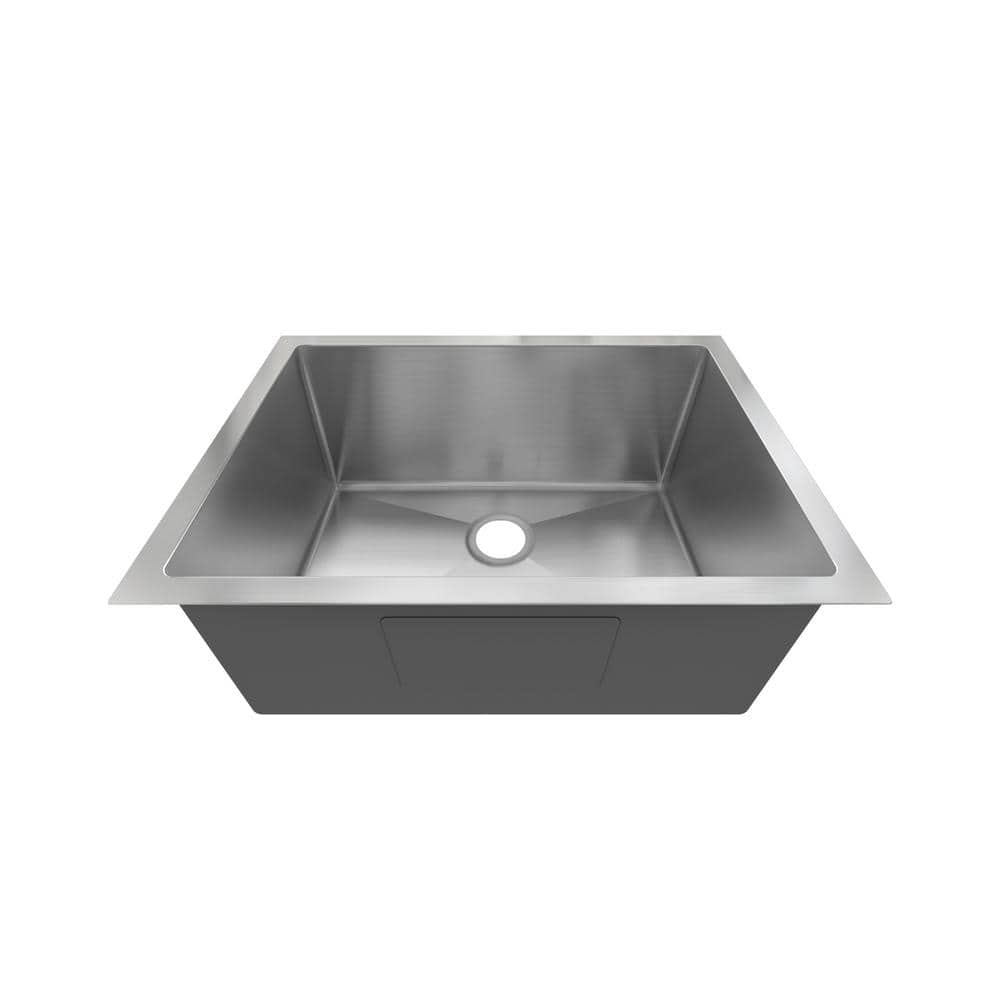Sinber 23" Stainless Steel Drop-In Single Bowl Kitchen Sink