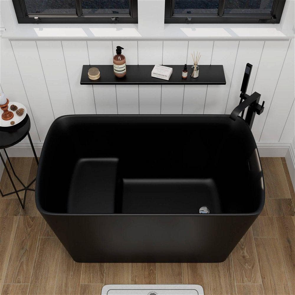 GIVING TREE Kyoto 47 in. x 27.5 in. Japanese Soaking Bathtub with