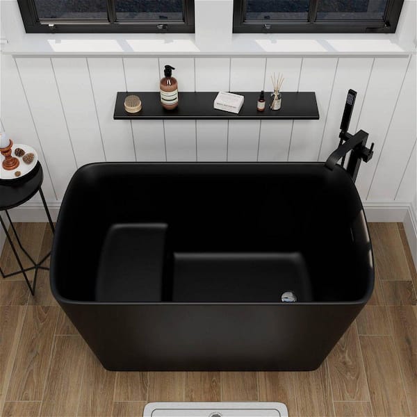 GIVING TREE Kyoto 47 in. x 27.5 in. Japanese Soaking Bathtub with