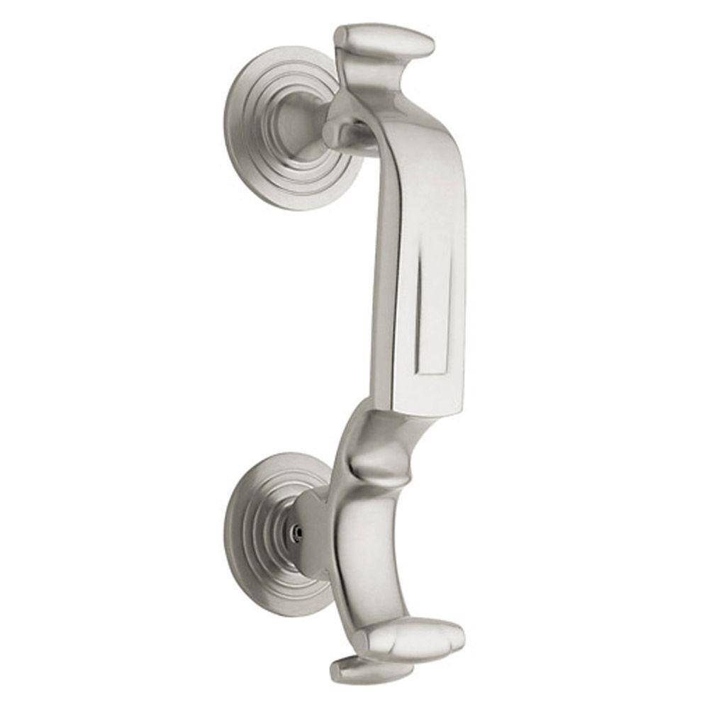 Baldwin Satin Nickel S-Door Knocker 0113.150 - The Home Depot