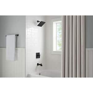 Modern Single-Handle 1-Spray Tub and Shower Faucet 1.8 GPM in Matte Black (Valve Included)