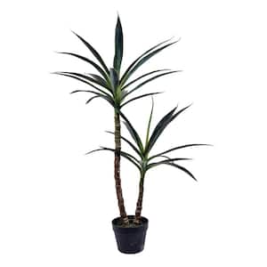 44 in. Green Artificial Yucca Tree in Planters Pot