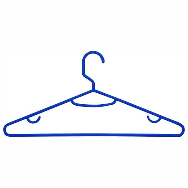 Honey-Can-Do Blue Plastic Hangers 60-Pack