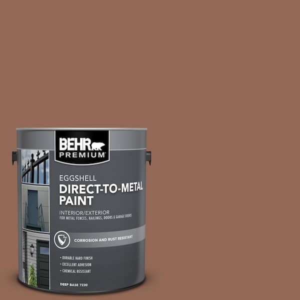 BEHR PREMIUM 1 gal. #S190-6 Rio Rust Eggshell Direct to Metal Interior/Exterior Paint