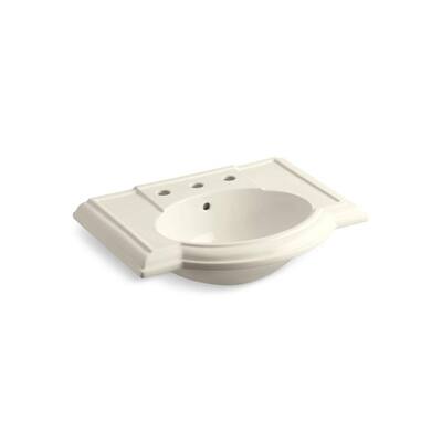 almond devonshire drain kohler pedestal basin overflow vitreous sink china alcove bathtub flange integral rectangular farmhouse acrylic tile ft left