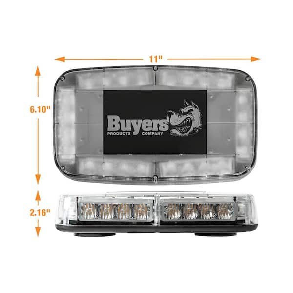 Buyers Products (8891049) Amber/Green LED Rectangular Mini Light Bar
