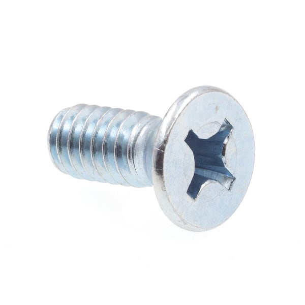 Prime-Line 1/4 in.-20 x 5/8 in. Zinc Plated Steel Phillips Drive Flat Head Machine Screws (100-Pack)