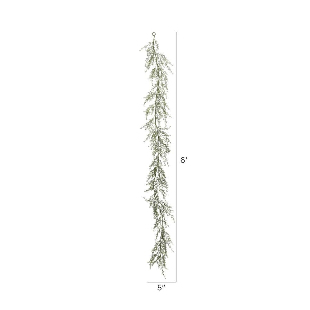 Spring Freshness 6' Green Fairhill Leaf Artificial Garland
