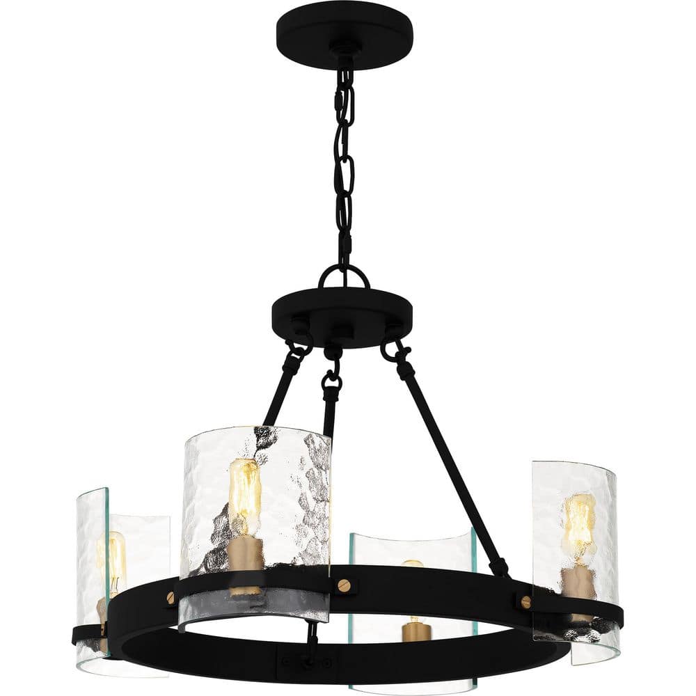 Gloucester 4-Light Matte Black Chandelier price history on PriceWatchPro