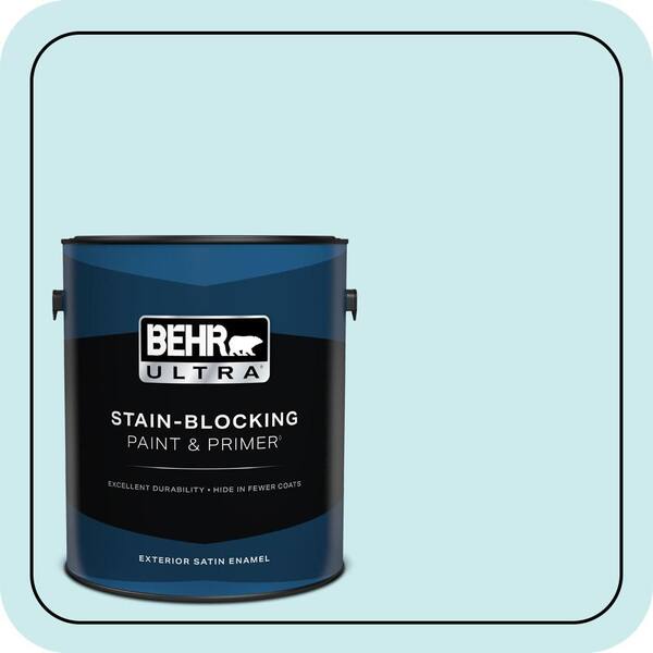 BEHR ULTRA 1 gal. #520C-2 Fountain Spout Satin Enamel Exterior Paint & Primer
