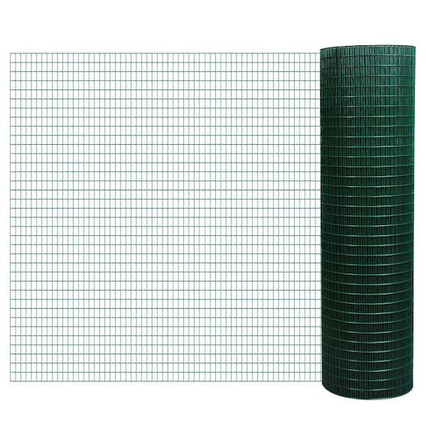 maocao hoom 98' L x 35.5" H Hardware Cloth, 1/2 x 1 Inch Wire Mesh Fence Netting Roll for Aviary, Chicken Coop, Rabbit Hutch, Animal