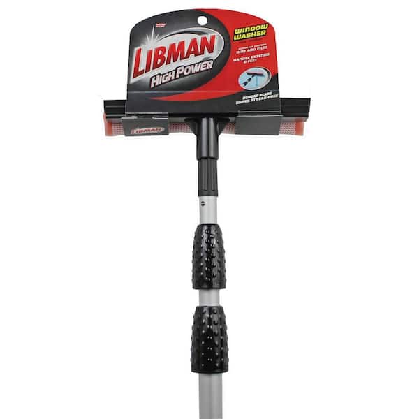 10 in. Wide Telescopic Window Washer with 8 ft. Handle (4-Pack)