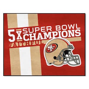 San Francisco 49ers Red 3 ft. x 3.5 ft. All-Star Area Rug