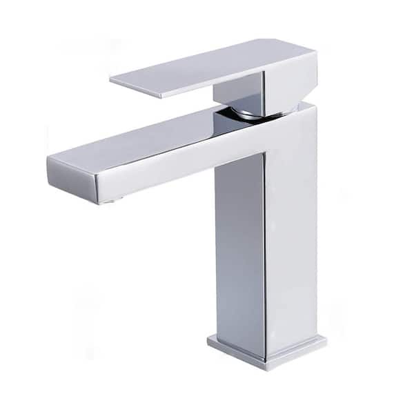 Maincraft Single-Handle Single-Hole Bathroom Faucet in Chrome