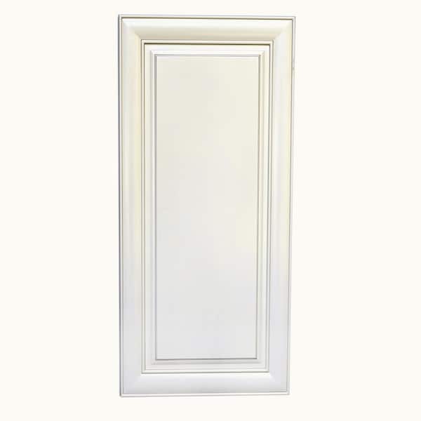 Plywell Ready to Assemble 9x42x12 in. High Single Door Wall Cabinet in Antique White