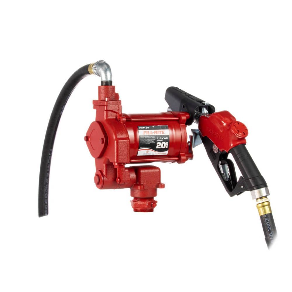 1/3 HP 115-Volt 20 GPM Fuel Transfer Pump with Discharge Hose and Automatic