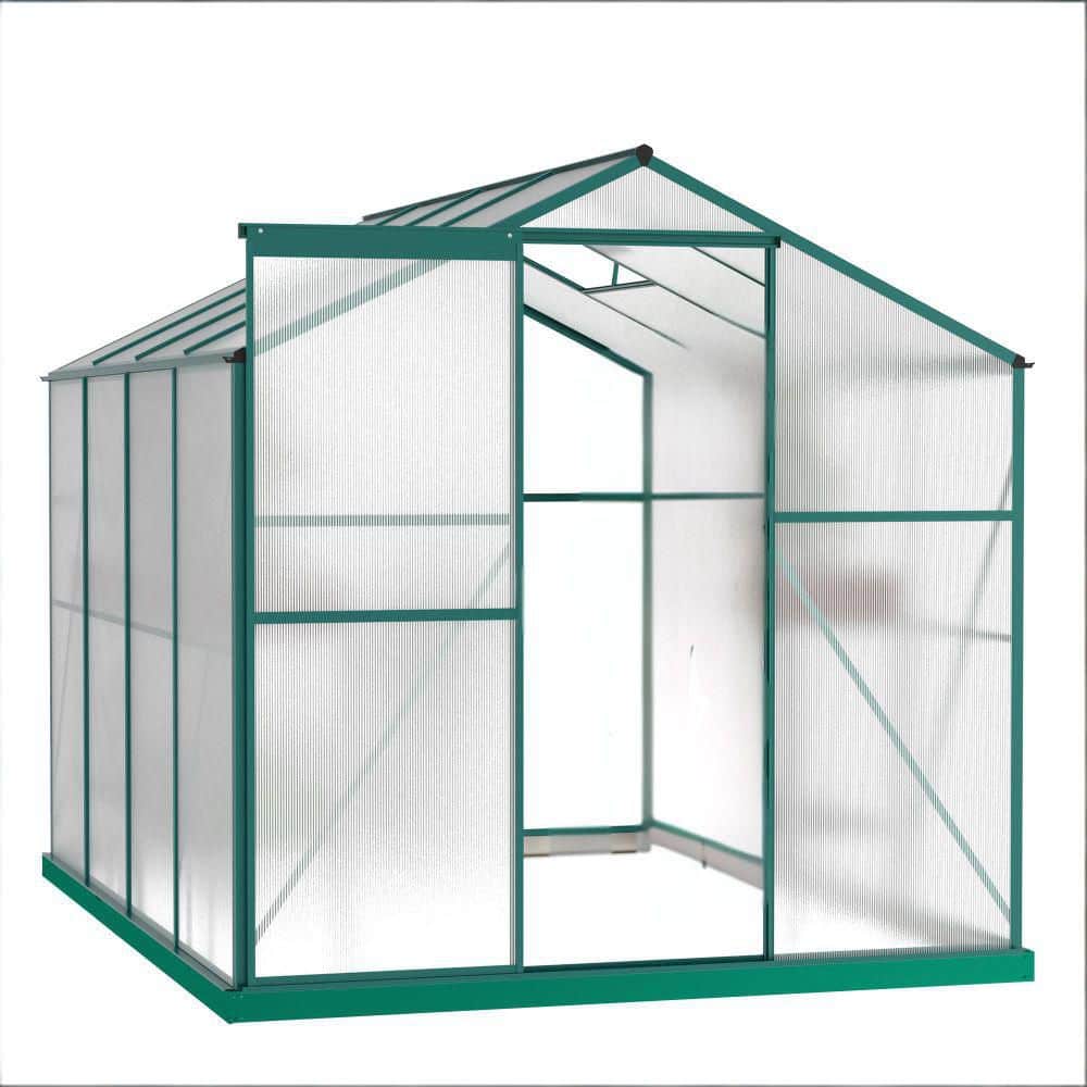 99.8 in. x 74.8 in. x 78.74 in. Green Aluminum Walk-In Greenhouse for Outside, Garden, Backyard price history on PriceWatchPro