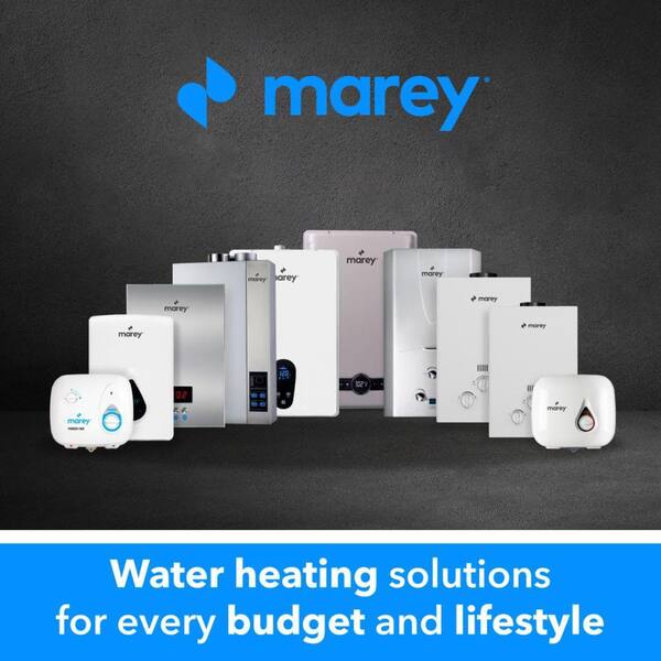 MAREY - 18 kW, 4.4 GPM ETL Certified 220-Volt Self-Modulating Residential Multiple Points of Use Tankless Electric Water Heater