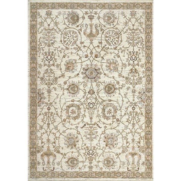 Dynamic Rugs Octo 7 ft. 10 in. X 10 ft. Taupe/Multi Oriental Indoor/Outdoor Area Rug