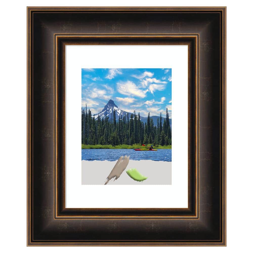 17" x 20" Satin White Wood Wall Picture Frame