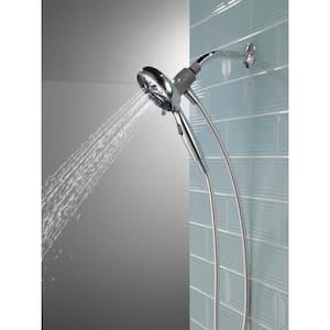 SureDock Magnetic 6-Spray Patterns 1.75 GPM 4.94 in. Wall Mount Handheld Shower Head in Chrome